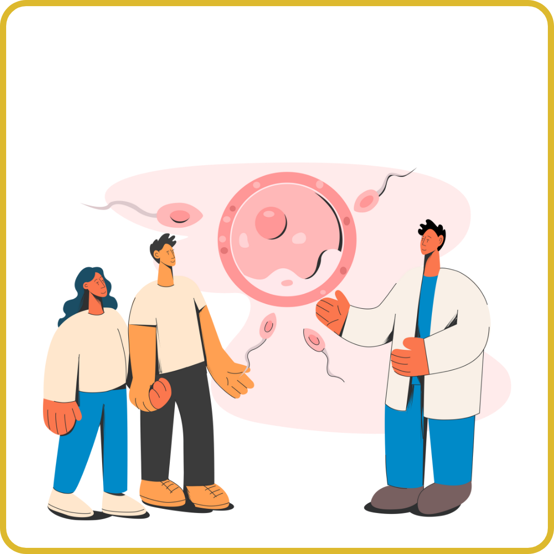 Couple Exploring Fertility Treatment options with their doctor during a fertility consultation