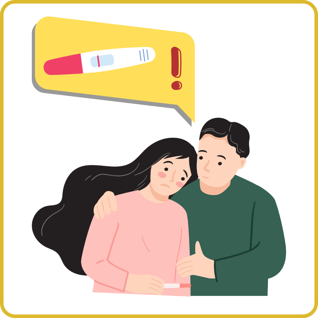 A couple whose IVF cycle has failed.